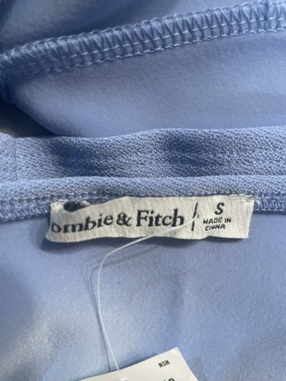 ABERCROMBIE & FITCH Blue Plunge Corset Tank, Size Small - NWT - Picture 3 of 6
